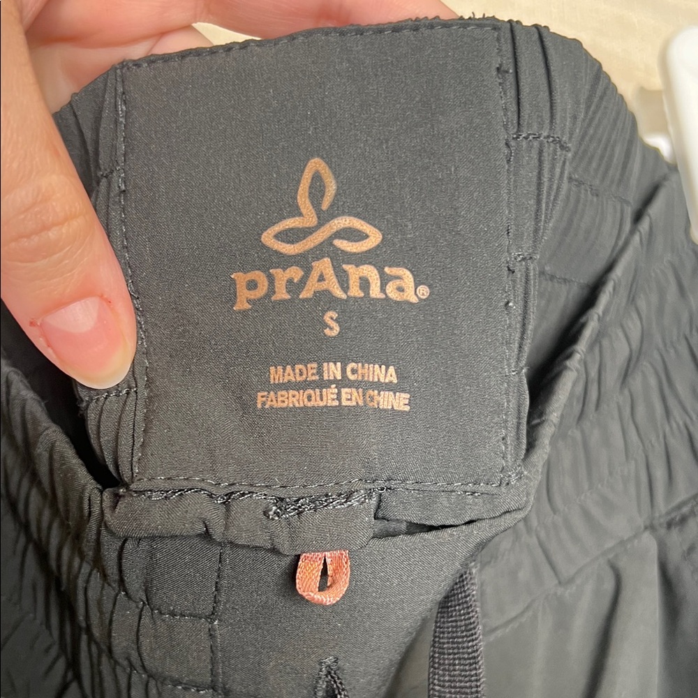 Prana Bindu Women's Black Tie-Hem Jogger Pants in Small - Picture 2 of 6